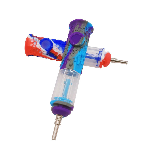 6.7'' Honey Straw Dab Collector Kit With 10mm Titanium Tip