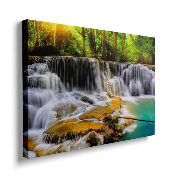 Large Size Beautiful Waterfall Wall Poster Modern Picture Landscape ...