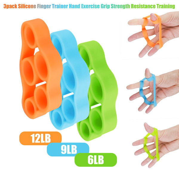 3x Finger Stretcher Hand Resistance Bands Grip Strength Exercise