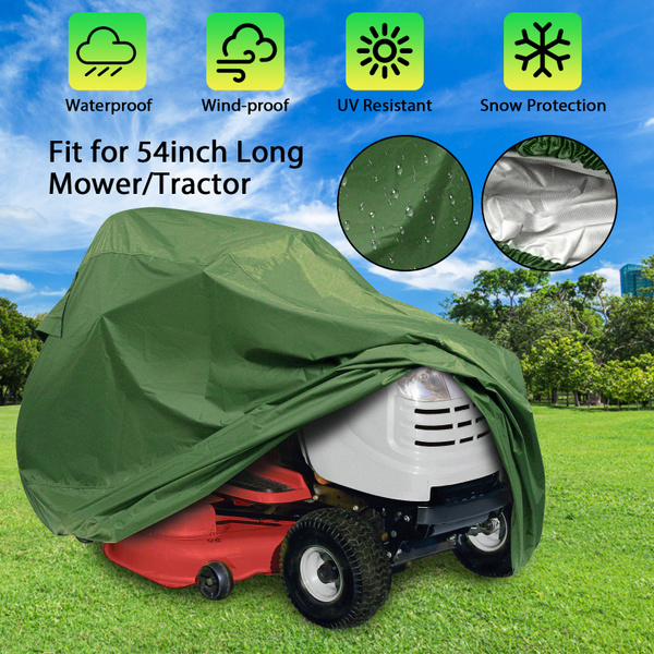 Heavy Duty Waterproof Tractor Lawn Mower Protective Cover Riding Garden Outdoor Wish