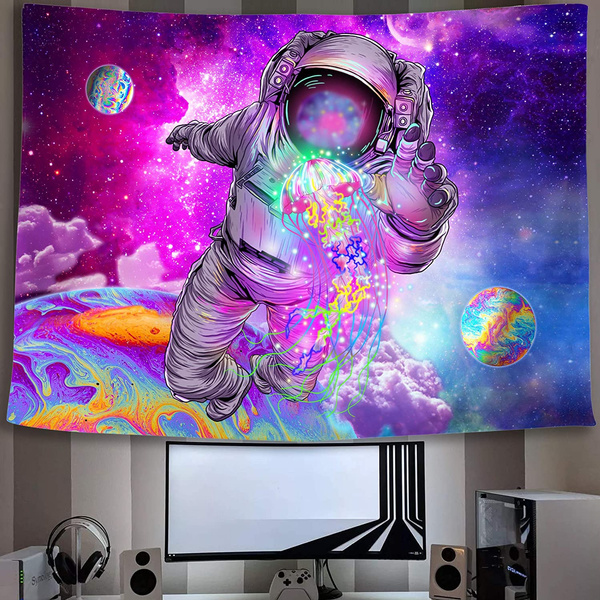 Trippy best sale space tapestry