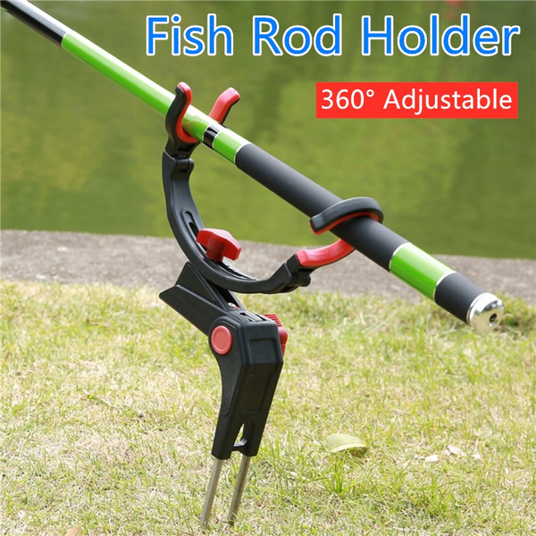 2 Type Rod Stand Rod Holder for Bank Fishing 360 Degree Adjustable Fishing  Pole Holder