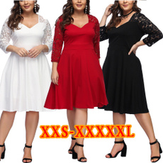 gowns, sweetheart, Plus Size, Lace