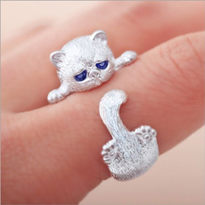 Kitty, sterling silver, Silver Ring