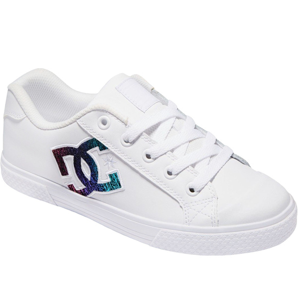 DC Shoes Mujer Chelsea Leather Low Top Skater Zapatillas de deporte Zapatos  - Blanco | Wish
