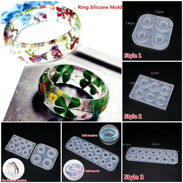DIY Resin Mold Ring Jewelry Making Mold Silicone Epoxy Resin Mold for  Jewelry