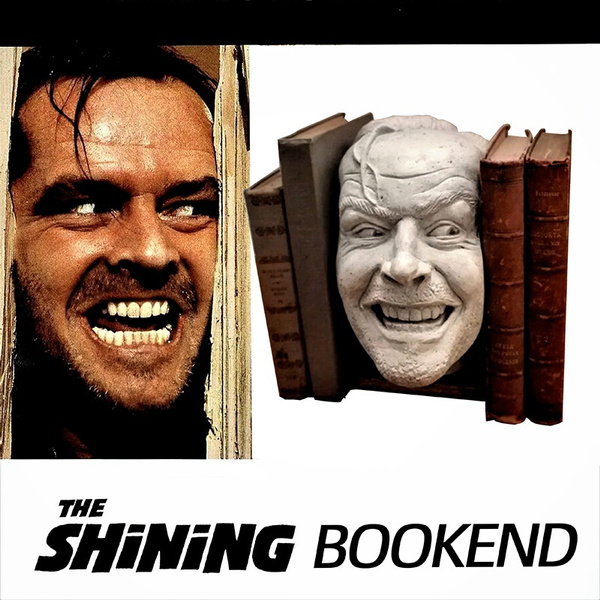 Sculpture Of The Shining Bookend Library Decor,Here’s Johnny Desktop Ornament