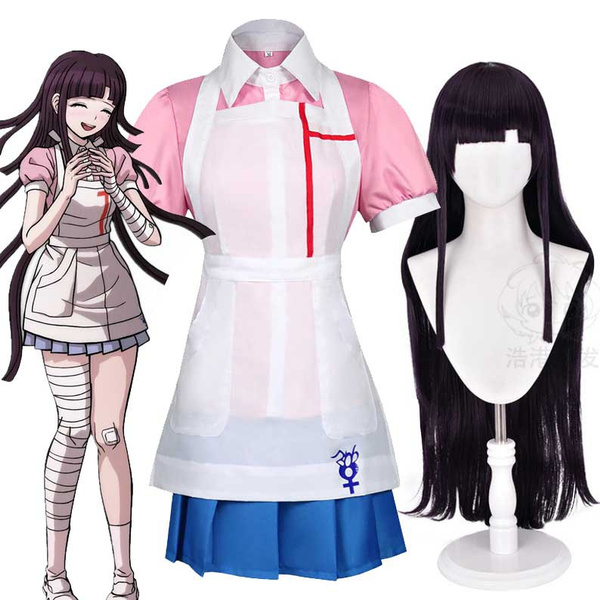 Danganronpa Mikan Tsumiki Anime Character Uniform Woman Dress Cosplay Costume | Wish Danganronpa Mikan Tsumiki Anime Character Uniform Woman Dress Cosplay Costume | Wish