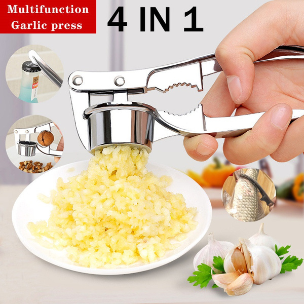 Garlic Press Garlic Crusher,Stainless Steel Kitchen Garlic Presser