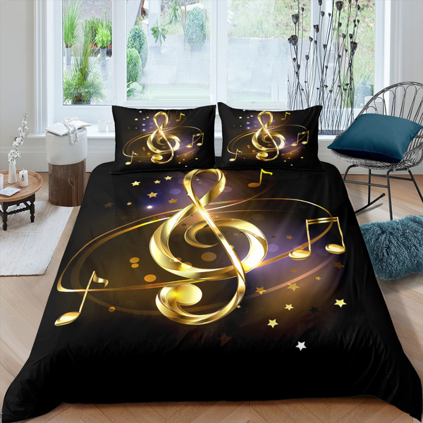 gold duvet cover single