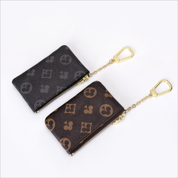 New for Both Men and Women Zipper Purse Mini Handbag Multi-function ID Card  Holder Purse Classic Fashion All-match Card Coin Purse Key Bag