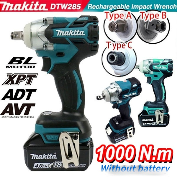 Valg argument ambulance 2022 New Top Quality Makita DTW285 18V Impact Wrench 1000 N.m 1/2" Torque  Brushless Motor Cordless Electric Wrench Power Tool Rechargeable Impact  Wrench Not Contain Batteries 3 Types of Heads | Wish