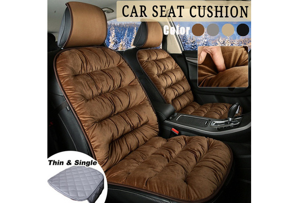 3pcs Plush Plaid Quilted Car Seat Cushion compatible with Car, SUV, And  Truck