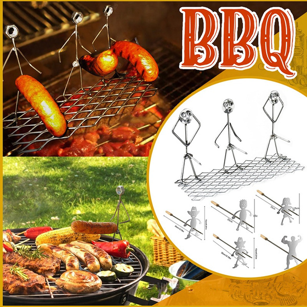 Bbq Stainless Steel Hot Dog Boy Barbecue Fork Hot Dog Barbecue