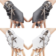 Goth, leather, punk, teeth