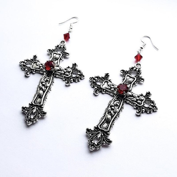 Goth charms earrings