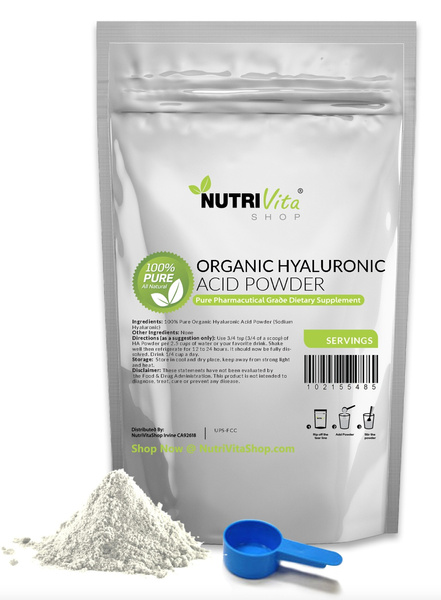 100% PURE HYALURONIC ACID POWDER (SODIUM HYALURONATE) USP ANTI-AGING ...