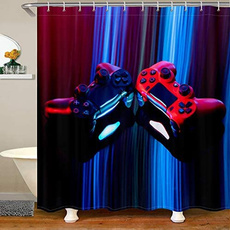 Bathroom, Console, Shower Curtains, Modern