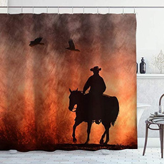 Bathroom, silhouette, Cowboy, westerntheme