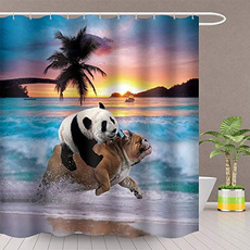 Funny, Bathroom, Pets, Shower Curtains
