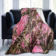 pink, Fleece, bedblanket, camouflage