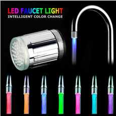 Steel, LED faucet lights, Head, Stainless Steel