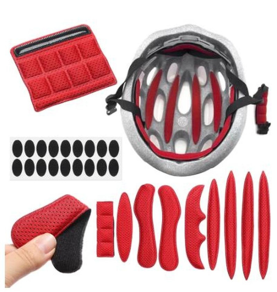 Universal Helmet Pads Inner Helmet Pad Kit Red Sealed Sponge for