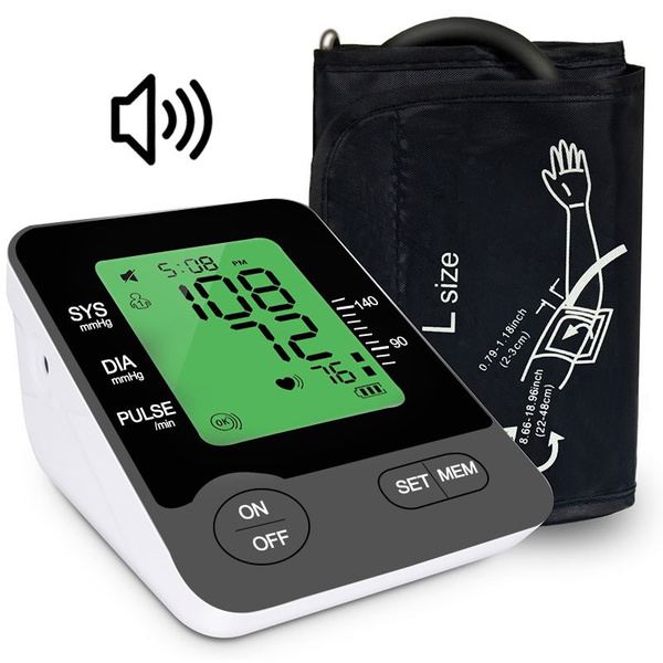Digital BP Monitor With voice function Upper Arm Sphygmomanometer Blood