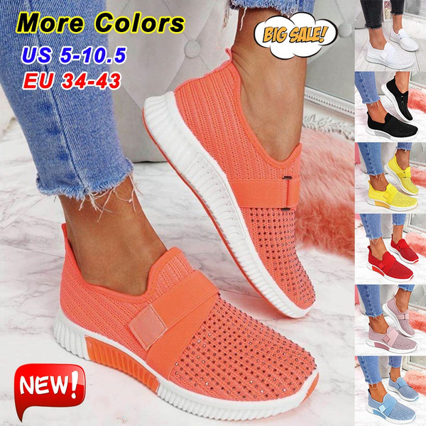 Mesh Casual Shoes Soft Sole Running Shoes Breathable Sports Shoes Women 