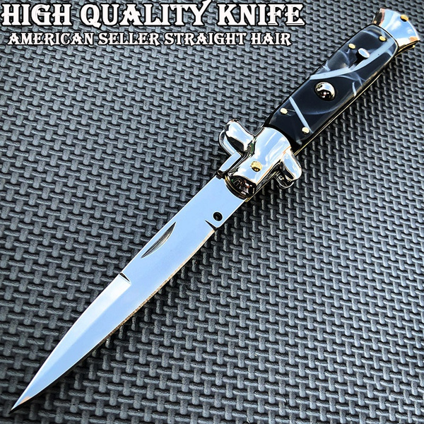 CA SELLER FAST SHIPPING Classic 9\ Italian Stiletto Spring Assisted