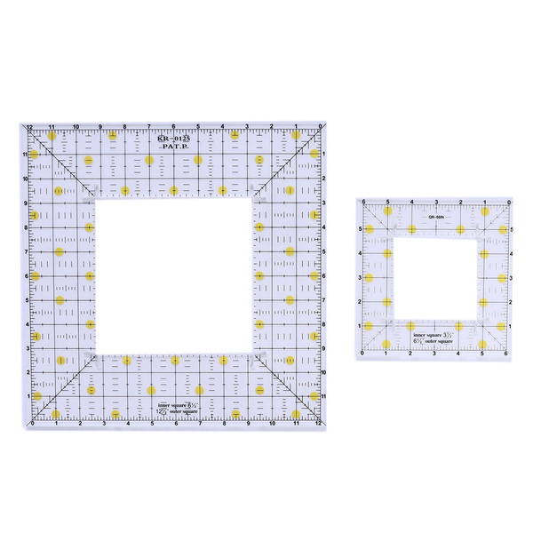 Square Patchwork Ruler DIY Sewing Clothing Cutting Tool Acrylic AntiSkid Function Quilting