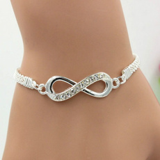 Charm Bracelet, Sterling, DIAMOND, Jewelry