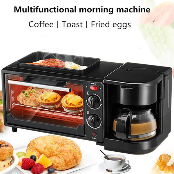Multi-functional 3-in-1 Breakfast Maker With Coffee Machine