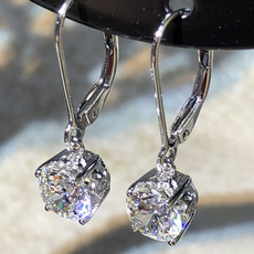 DIAMOND, moissanite earrings, wedding earrings, engagementearring