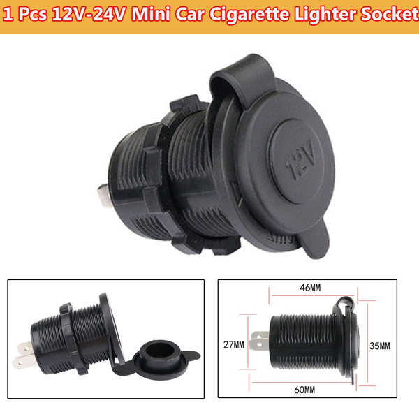 12V Waterproof Car Auto Tractor Cigarette Lighter Power Socket