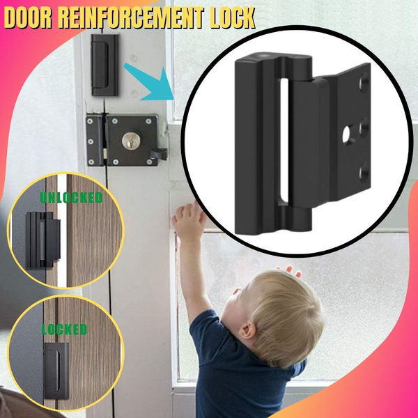 Door Reinforcement Lock, Security Locks Latch Home Doors, Child Safety