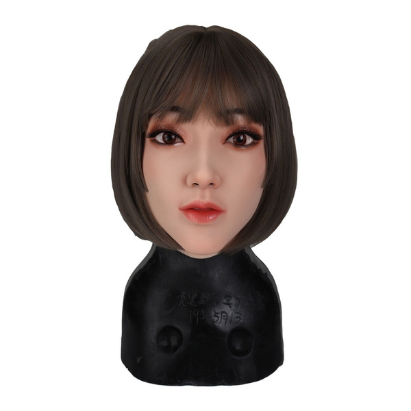Real Flesh Realistic Full Head Cover Silicone Masks Shemale Masquerade