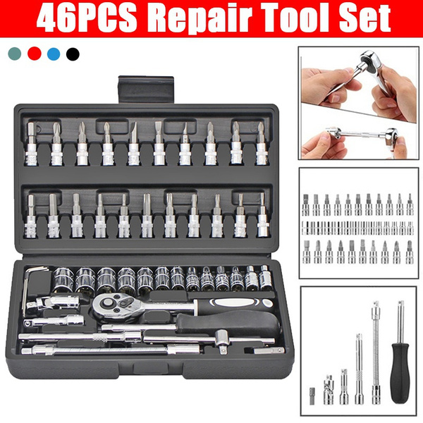 Socket Car Repair Tool Set Quick Ratchet Casing Wrench Repair Screwdriver Combin Socket Car Repair Tool Set Quick Ratchet Casing Wrench Repair Screwdriver Combin