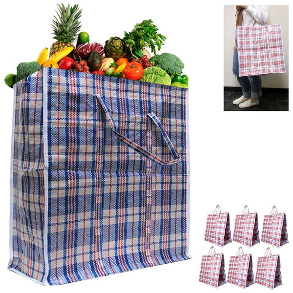 Reusable Laundry Storage Shopping Bags Storage Bag Zipped Large