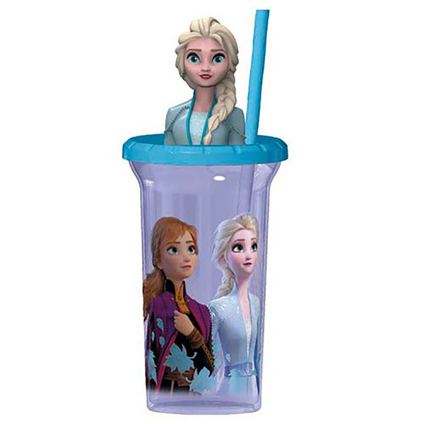 Disney Tumbler with Straw - Frozen - Elsa