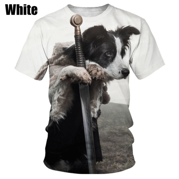 Animal 3d Print Funny Dog T Shirt Men 