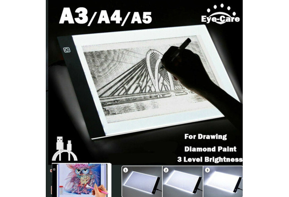 A4/A5/A6 Tracing Light Box Portable LED Light Table Tracer Board Dimmable  Brightness Artcraft Light Pad For Artists Drawing 5D DIY Painting Sketching  Tattoo Animation Designing