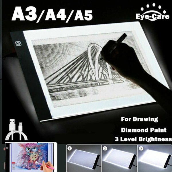 New A3/A4/A5 Three Level Dimmable Led Light Pad Drawing Board Pad