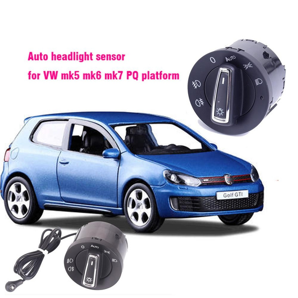 solopgang enkemand Politisk Car Headlight Switch Built-in Auto Light Sensor PQ Platform For VW Golf MK5  MK6 Tiguan Passat 2017 2018 ,POLO 2019 2020 , Bora scirocco beetle 10pin |  Wish
