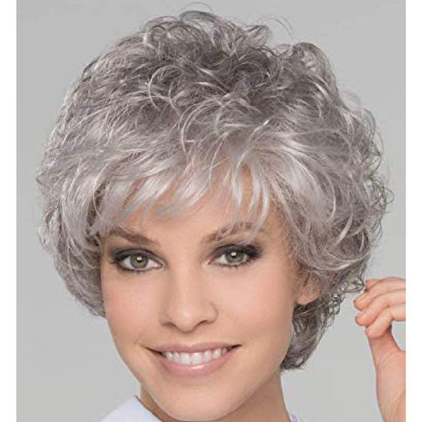 Short hair wigs outlet grey