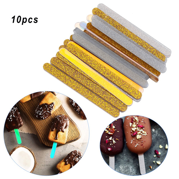 ice cream stick acrylic cake topper