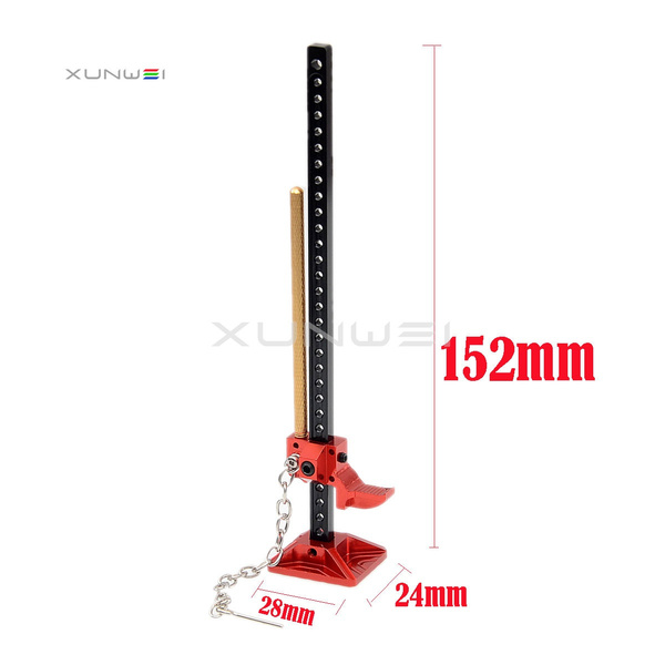 Bloepum Metal Winch & Jack Tool For 1/10 RC Crawler Cars (D90, SCX10, TRX4) - Steel Wired Automatic Simulated Winch