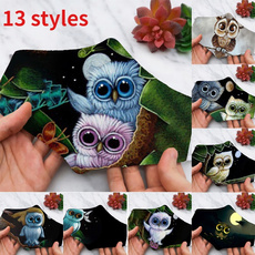 Owl, Cotton, mouthmask, Colorful