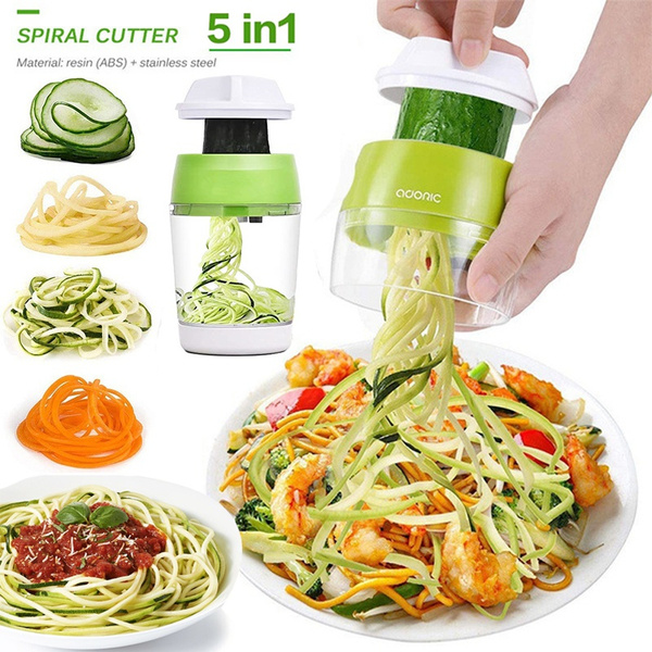 4 in 1 Vegetable Slicer Kitchen Mandolin Container Adjustable