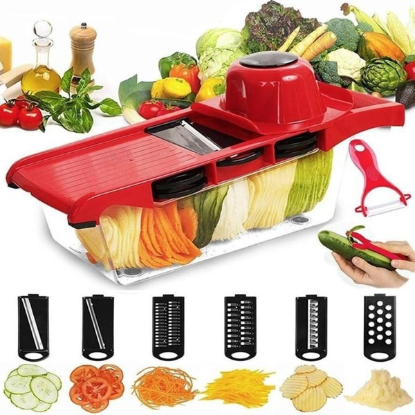 Kitchen Gadget Set: Carrot Grater, Potato Slicer, Vegetable